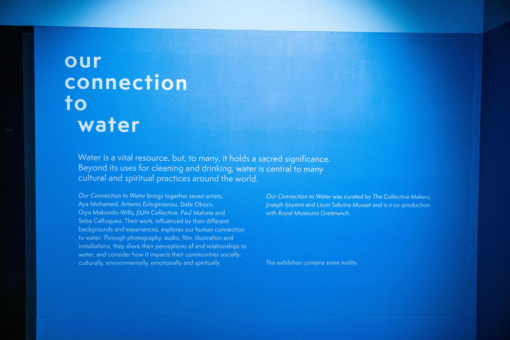 Our Connection to Water currated by Joseph Ijoyemi & Lison Sabrina Musset at the National Maritime Museum